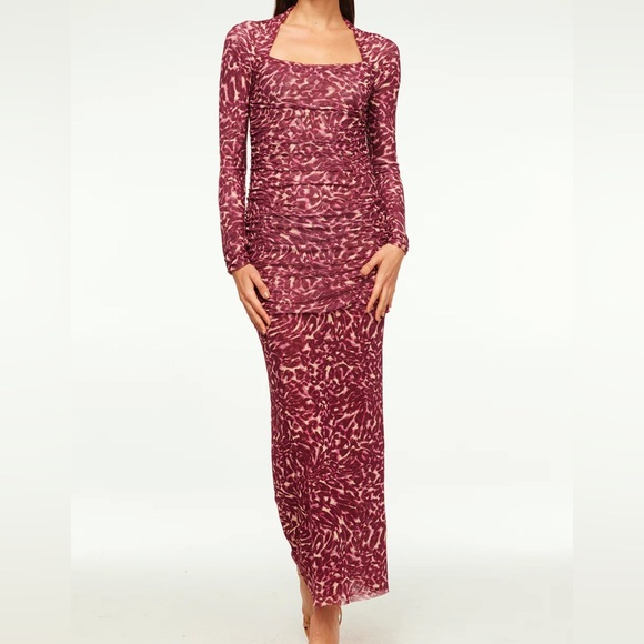 Misa Los Angeles Dresses & Skirts - Misa Los Angeles Fuchsia Long Sleeve Dress
